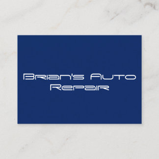 Tarjetas de visita profesionales azules sólidas