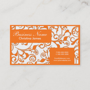 tarjetas de visita profesionales de damasco blanco