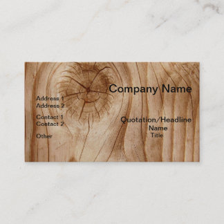 Tarjetas de visita profesionales de madera