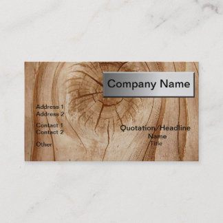 Tarjetas de visita profesionales de madera