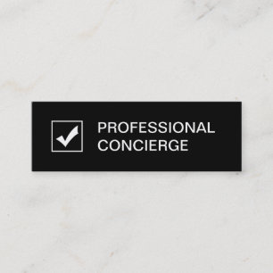 Tarjetas de visita profesionales del Concierge