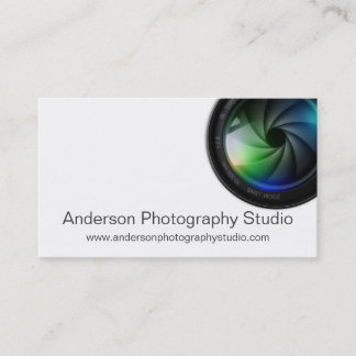 Tarjetas de visita profesionales del fotógrafo del