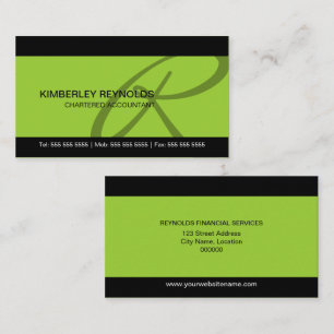 Tarjetas de visita profesionales del monograma