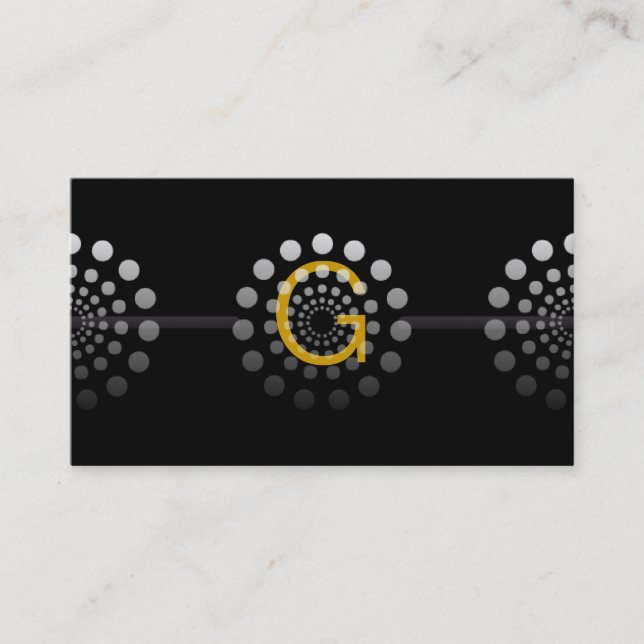 Tarjetas de visita profesionales del monograma (Anverso)
