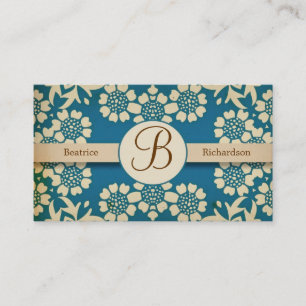 tarjetas de visita profesionales del monograma del