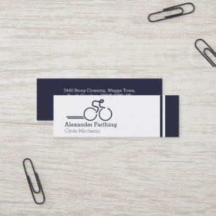 Tarjetas de visita profesionales flacas del ciclo