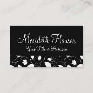 Tarjetas de visita profesionales florales