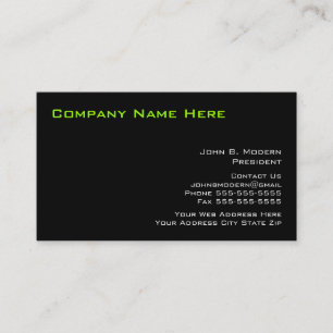 Tarjetas de visita profesionales modernas