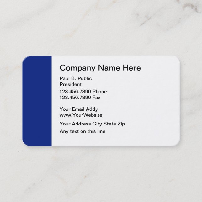 Tarjetas de visita profesionales modernas (Anverso)