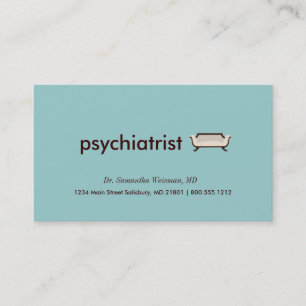 Tarjetas de visita psiquiátrica