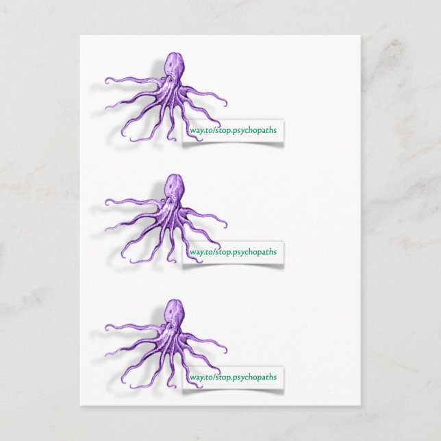 Tarjetas de visita PsychoOctopus (Anverso)