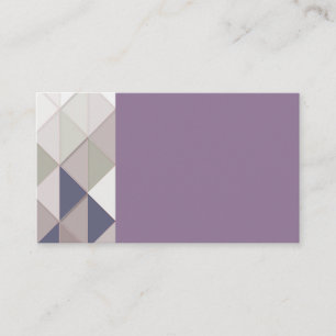 Tarjetas de visita Purple Geométricas de Diamantes