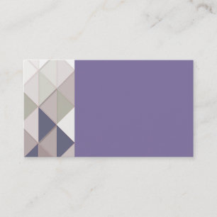 Tarjetas de visita Purple Geométricas de Diamantes