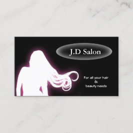 tarjetas de visita purple Hair Salon