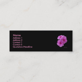 Tarjetas de visita púrpuras bonitas de los tríos