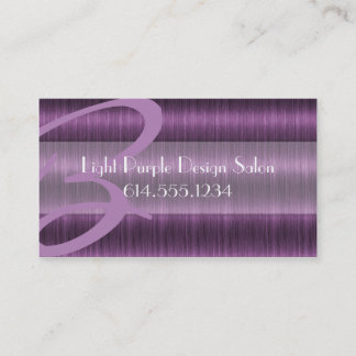 Tarjetas de visita purpúreas claras del Beautician