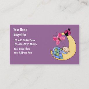 Tarjetas de visita que cuid losan nin¢os