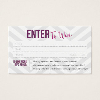 Tarjetas de visita Raffle Ticket / Premio de puert