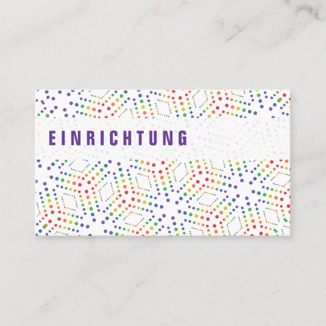 Tarjetas de visita Rainbow (Anverso)