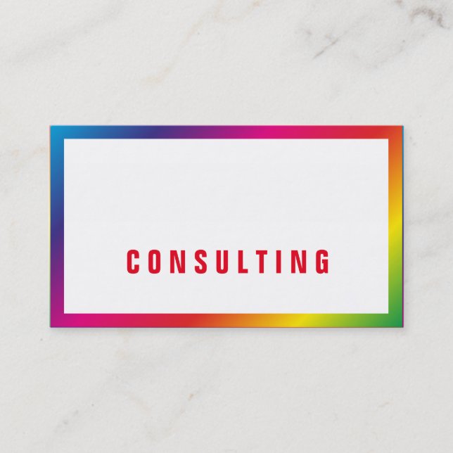 Tarjetas de visita Rainbow (Anverso)