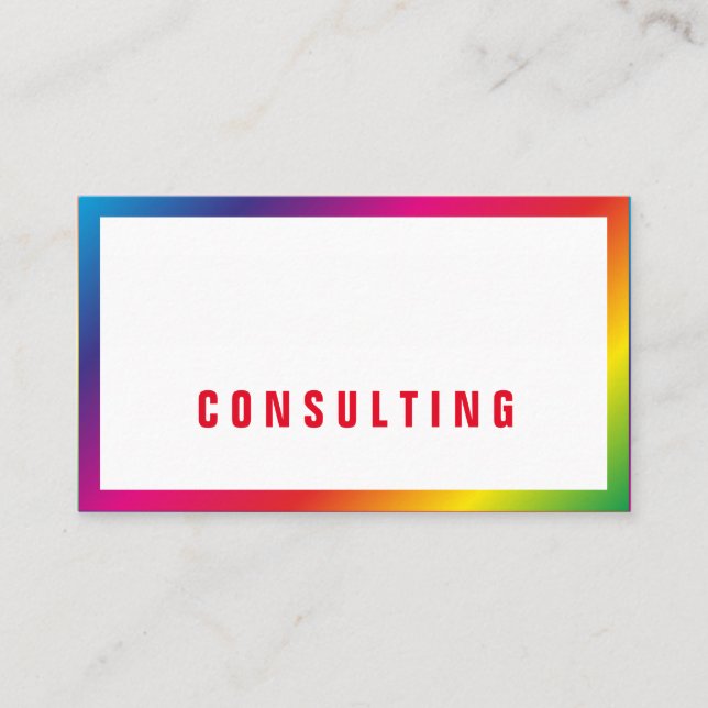 Tarjetas de visita Rainbow (Anverso)