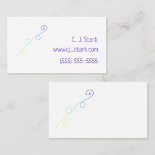 Tarjetas de visita Rainbow Doodle