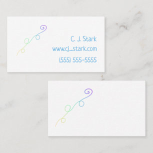 Tarjetas de visita Rainbow Doodle
