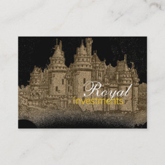 Tarjetas de visita real del castillo francés