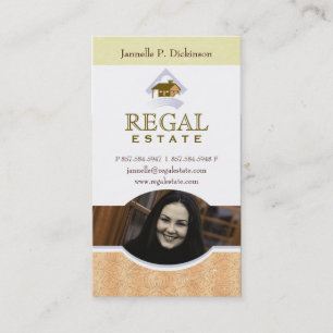 Tarjetas de visita reales de la foto del estado