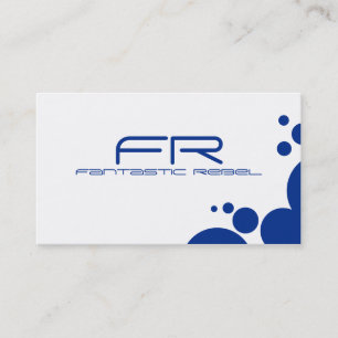 Tarjetas de visita Rebel Blue Fantastic