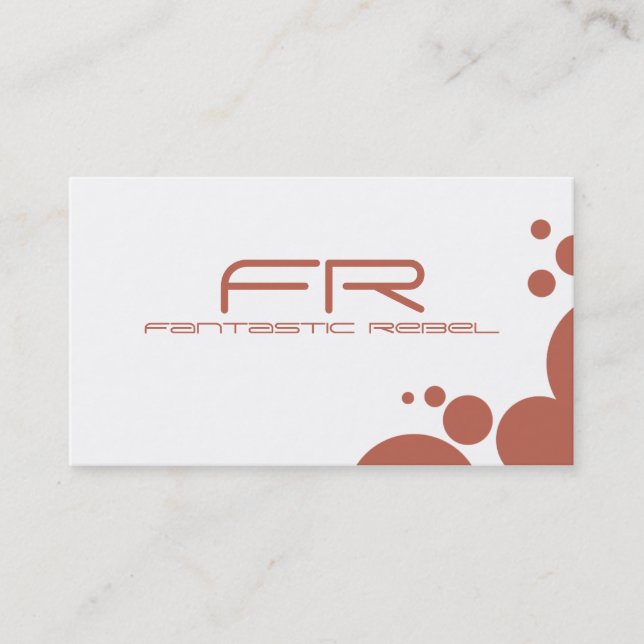 Tarjetas de visita Rebel fantástica de Salmon (Anverso)
