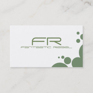 Tarjetas de visita rebeldes fantásticas