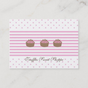 Tarjetas de visita rechonchas de las trufas