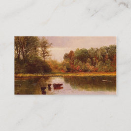 Tarjetas de visita recreativa, vacas en agua