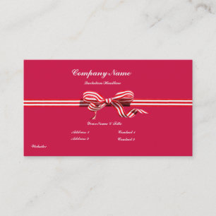 Tarjetas de visita Red Bow
