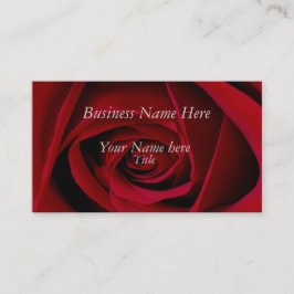 Tarjetas de visita Red Rose