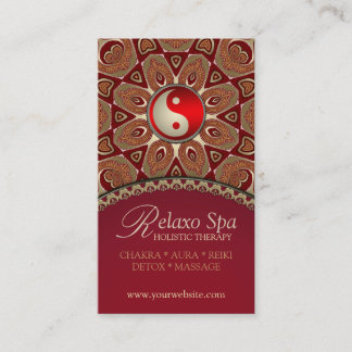 Tarjetas de visita relaxo Spa YinYang New Age