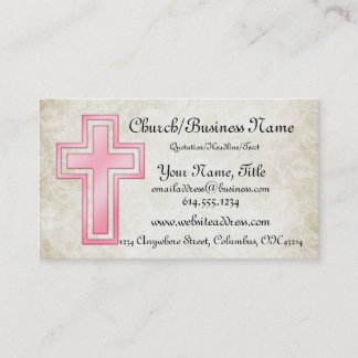 Tarjetas de visita religiosas cristianas cruzadas