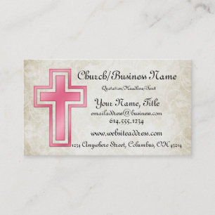 Tarjetas de visita religiosas cristianas cruzadas
