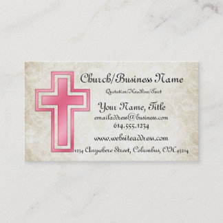 Tarjetas de visita religiosas cristianas cruzadas
