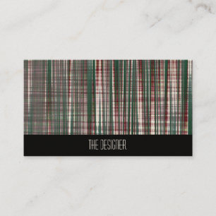 Tarjetas de visita Resumen Maroon Forest Green Pla