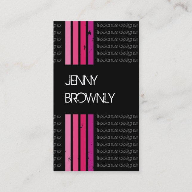 Tarjetas de visita retras (Anverso)