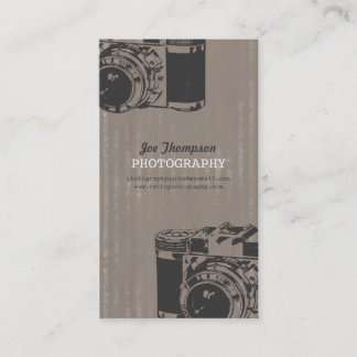 Tarjetas de visita retras de la fotografía de la