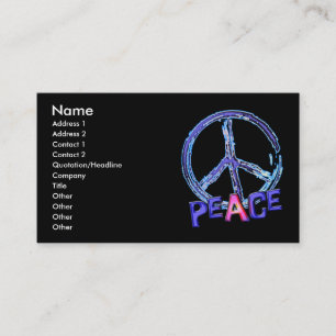 TARJETAS DE VISITA RETRAS DEL SIGNO DE LA PAZ
