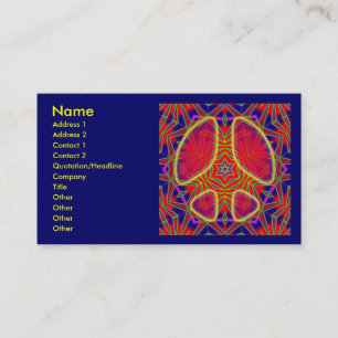 TARJETAS DE VISITA RETRAS DEL SIGNO DE LA PAZ