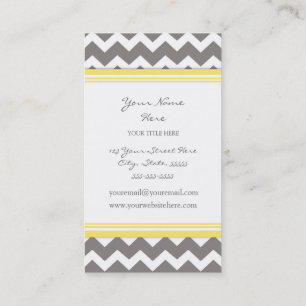 Tarjetas de visita retras grises amarillas de