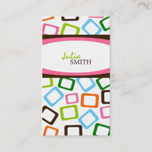 Tarjetas de visita retras intrépidas