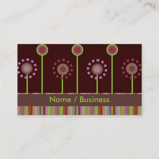 Tarjetas de visita retro (Anverso)