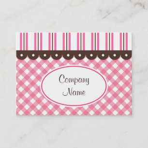 Tarjetas de visita Retro Gingham