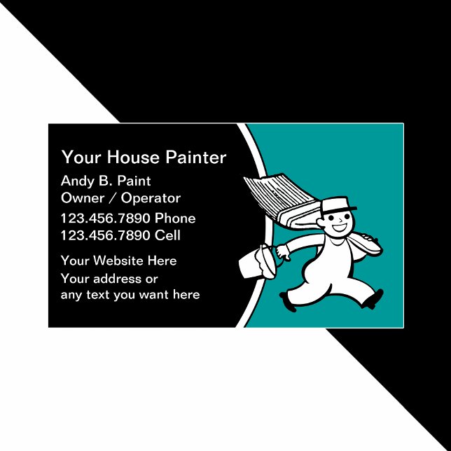Tarjetas de visita Retro Painter (Subido por el creador)